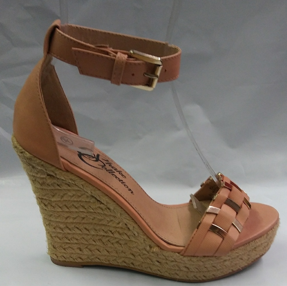 🔆New Open Toe Woven Jute Wrapped Platform Wedge🔆